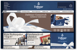 Dallmayr Online Shop in neuem Design